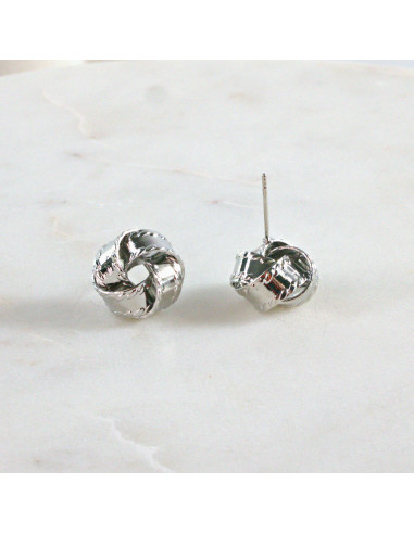 Kolczyki SREBRNY WĘZEŁ SUPEŁ 1 cm Lolita...