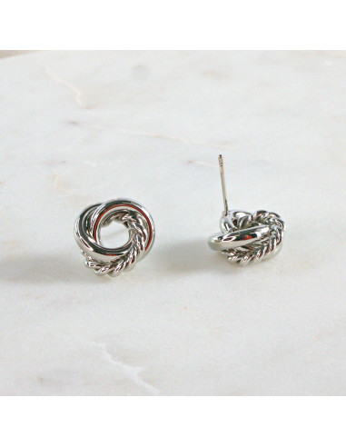 Kolczyki SREBRNY WĘZEŁ SUPEŁ 1,2 cm Lolita...