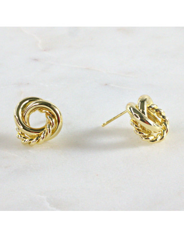 Kolczyki ZŁOTY WĘZEŁ SUPEŁ 1,2 cm Lolita...