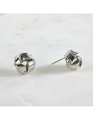 Kolczyki SREBRNY WĘZEŁ SUPEŁ 1,2 cm Lolita...