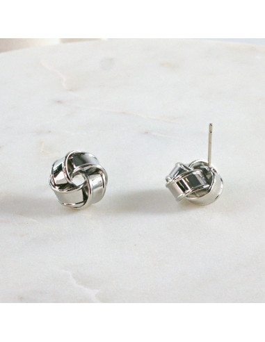 Kolczyki SREBRNY WĘZEŁ SUPEŁ 1,2 cm Lolita...