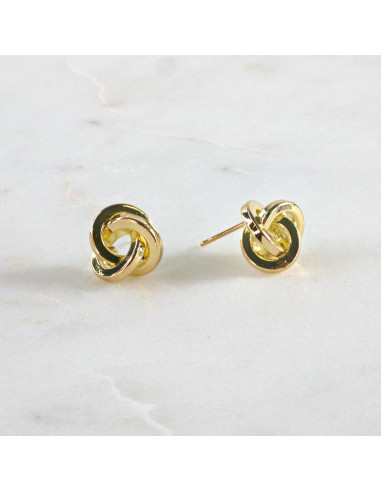 Kolczyki ZŁOTY WĘZEŁ SUPEŁ 1 cm Lolita...