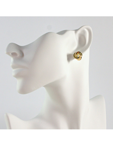 Kolczyki ZŁOTY WĘZEŁ SUPEŁ 1 cm Lolita...