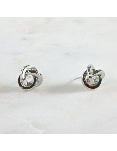 Kolczyki SREBRNY WĘZEŁ SUPEŁ 1 cm Lolita...