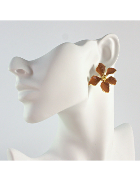 Kolczyki dwustronne Kwiaty  Lolita Akcesoria  srebrny sztyft 925