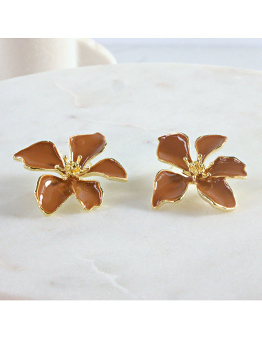 Kolczyki dwustronne Kwiaty  Lolita Akcesoria...