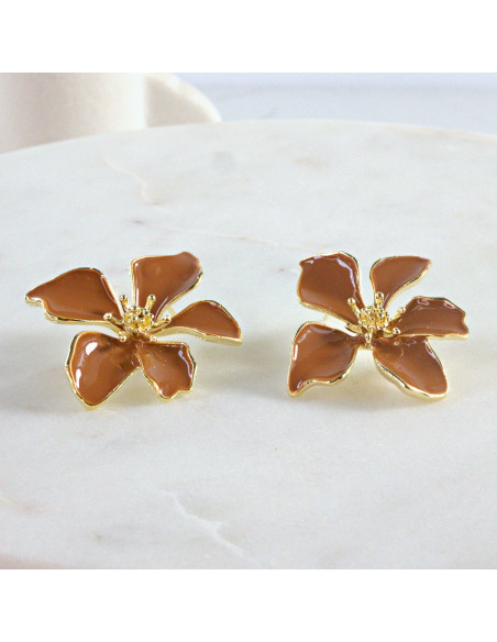 Kolczyki dwustronne Kwiaty  Lolita Akcesoria  srebrny sztyft 925