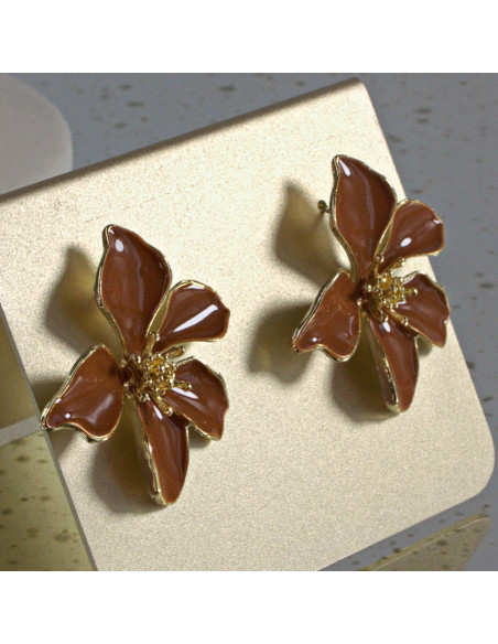 Kolczyki dwustronne Kwiaty  Lolita Akcesoria  srebrny sztyft 925