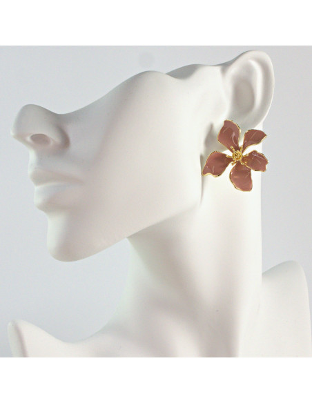 Kolczyki dwustronne Kwiaty  Lolita Akcesoria  srebrny sztyft 925