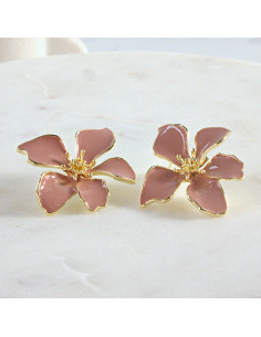 Kolczyki dwustronne Kwiaty  Lolita Akcesoria  srebrny... 2