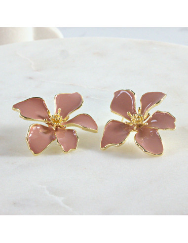 Kolczyki dwustronne Kwiaty  Lolita Akcesoria...