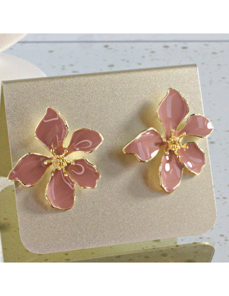 Kolczyki dwustronne Kwiaty  Lolita Akcesoria  srebrny sztyft 925