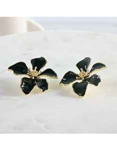 Kolczyki dwustronne Kwiaty  Lolita Akcesoria  srebrny... 2