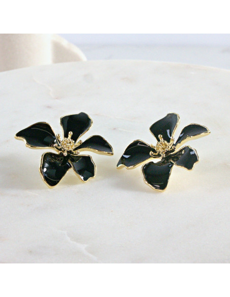 Kolczyki dwustronne Kwiaty  Lolita Akcesoria  srebrny sztyft 925