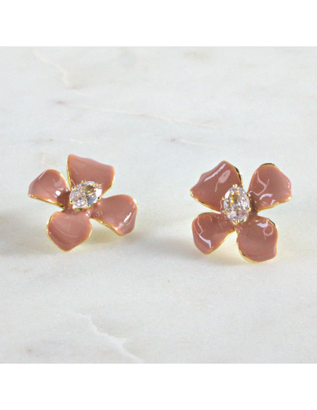 Kolczyki  Kwiaty  Lolita Akcesoria  srebrny sztyft 925