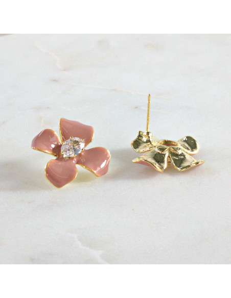 Kolczyki  Kwiaty  Lolita Akcesoria  srebrny sztyft 925