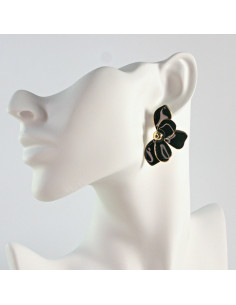 Kolczyki  Dwustronne Kwiaty  Lolita Akcesoria  srebrny...