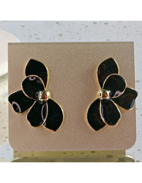 Kolczyki  Dwustronne Kwiaty  Lolita Akcesoria  srebrny sztyft 925