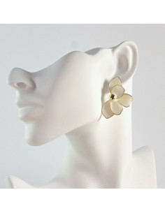 Kolczyki  Dwustronne Kwiaty  Lolita Akcesoria  srebrny...