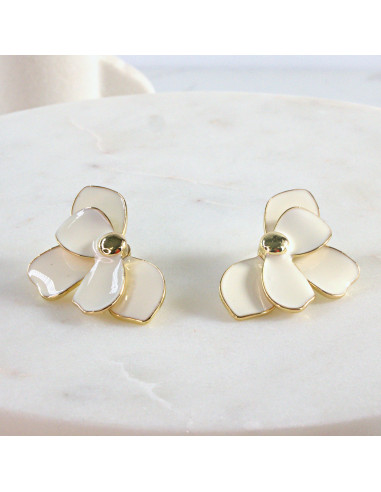 Kolczyki  Dwustronne Kwiaty  Lolita Akcesoria...