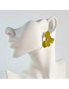 Kolczyki  Dwustronne Kwiaty  Lolita Akcesoria  srebrny...