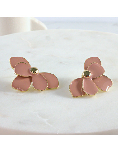 Kolczyki  Dwustronne Kwiaty  Lolita Akcesoria...