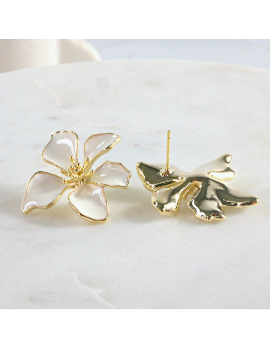 Kolczyki   Kwiaty  Lolita Akcesoria  srebrny...