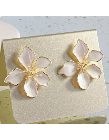 Kolczyki   Kwiaty  Lolita Akcesoria  srebrny sztyft 925