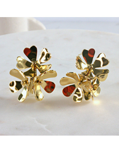 Kolczyki ze stali chirurgicznej  Kwiaty MAXI...