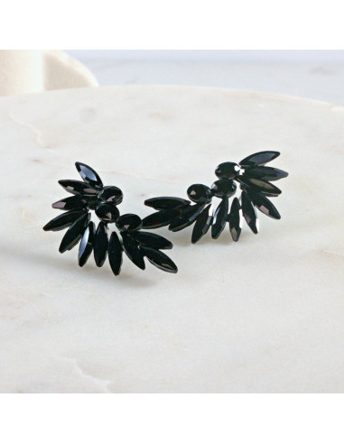 Kolczyki WIECZOROWE  Dwustronne Skrzydła Lolita...