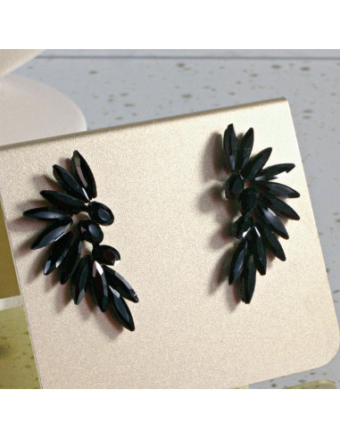 Kolczyki WIECZOROWE  Dwustronne Skrzydła Lolita...