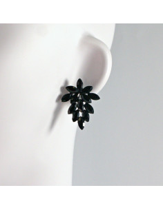Kolczyki WIECZOROWE  Czarne  Winogrona Lolita Akcesoria