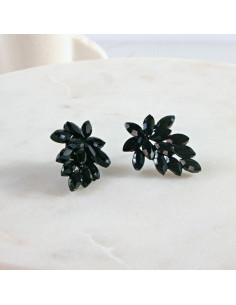 Kolczyki WIECZOROWE  Czarne  Winogrona Lolita Akcesoria 2