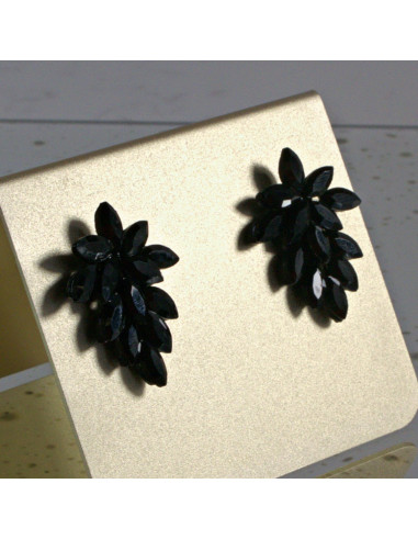 Kolczyki WIECZOROWE  Czarne  Winogrona Lolita...