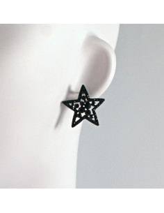 Kolczyki WIECZOROWE  gczare Gwiazdki Lolita Akcesoria