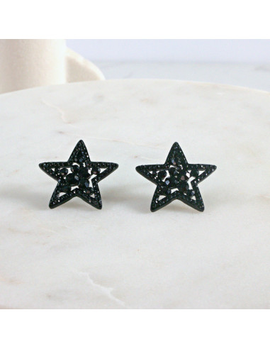 Kolczyki WIECZOROWE  gczare Gwiazdki Lolita...