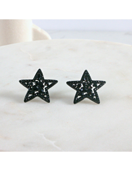 Kolczyki WIECZOROWE  gczare Gwiazdki Lolita Akcesoria