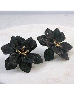 Kolczyki WIECZOROWE   Kwiaty Maxi  Lolita Akcesoria 2