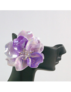 Kolczyki Kwiaty MAXI Fioletowe Lolita Akcesoria