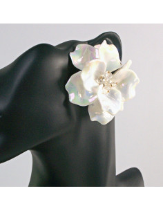 Kolczyki Kwiaty MAXI BIAŁE Lolita Akcesoria