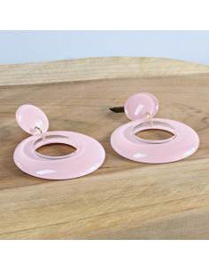 Kolczyki MAXI RETRO  Różowe  Lolita Akcesoria 2