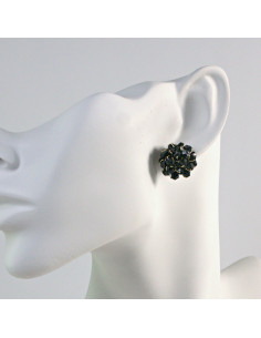 Kolczyki PLECIONE KWIATKI Lolita Akcesoria srebrny sztyft...