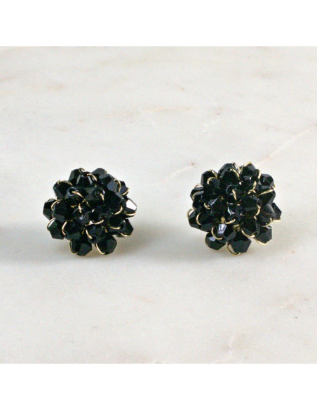 Kolczyki PLECIONE KWIATKI Lolita Akcesoria srebrny sztyft 925