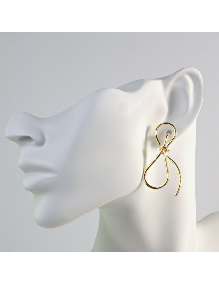 Kolczyki Nieregularne KOKARDKI Lolita Akcesoria srebrny sztyft 925