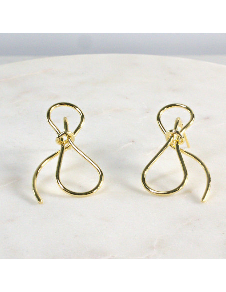 Kolczyki Nieregularne KOKARDKI Lolita Akcesoria srebrny sztyft 925