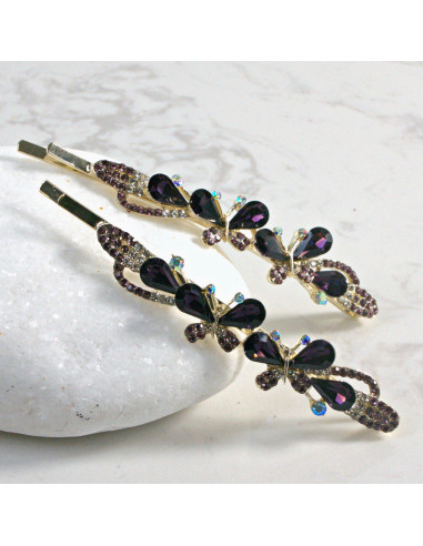 Wsuwka do włosów motylek  2 szt. Lolita...