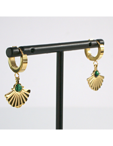 Kolczyki BOHO HAMSA stal chirurgiczna Lolita Accessories złote