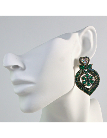 Kolczyki na Wielkie Wyjście Lolita Accessories kamienie Bogate Arabska Noc