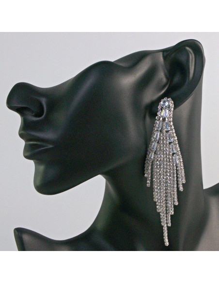 Kolczyki z cyrkoniami Maxi Duże Lolita Accessories Świecące Cyrkonie