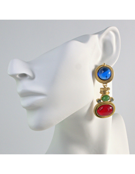 Zjawiskowe Kolczyki Glamour MAXI Lolita Akcesoria